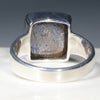 Natural Boulder Opal Matrix Mens Silver Ring -Size 11.25 Code-SM87