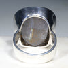 Silver Solid Opal Ring Rear View