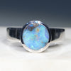 Blue Green Opal Ring