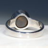 Australian Solid Boulder Opal Silver Ring - Size 10.75 Code - SM83