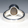 Australian Solid Boulder Opal Silver Ring - Size 10 Code - SM90