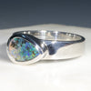 Sterling Silver-Natural Boulder Opal