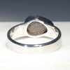 Silver Solid Opal Ring Rear View