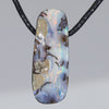 Solid Queensland Boulder Opal Side Drill Pendant