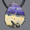 Solid Queensland Boulder Opal Side Drill Pendnat