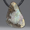 Natural Australian Solid Boulder Opal Side Drill Pendant