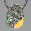 Natural Queensland Boulder Opal Side Drill Pendant