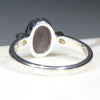 Silver Solid Opal Ring Rear View