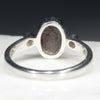 Silver Solid Opal Ring Rear View