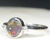 Natural Solid Opal- Sterling Silver-Natural Diamonds