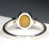 Australian Solid Boulder Opal and Diamond Silver Ring - Size 7.25 Code - RS72
