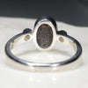 Silver Solid Opal Ring Rear View