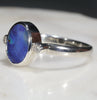Sterling Silver - Solid Boulder Opal - Natural Diamonds