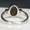 Silver Solid Opal Ring Rear View