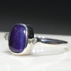 Australian Solid Boulder Opal and Diamond Silver Ring - Size 7 Code - RS67