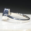 Australian Solid Boulder Opal and Diamond Silver Ring - Size 7 Code - RS67