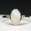 Natural White Opal Ring