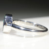 Australian Solid Boulder Opal and Diamond Silver Ring - Size 6 Code - RS89