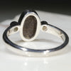 Silver Solid Opal Ring Rear View