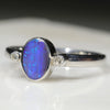 Sterling Silver-Natural Solid Opal- Natural Diamonds