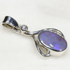 Silver Opal Pendant Side View