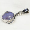 Silver Opal Pendant Opposite Side View