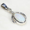 Silver Opal Pendant Side View