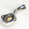 Silver Solid Opal Pendant Rear View