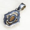 Natural Australian Boulder Opal  Silver Pendant with Silver Chain (6mm x 4.5mm)  Code -SD169