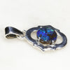 Silver Opal Pendant Side View