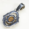Silver Solid Opal Pendant Rear View