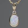 Opal Pendant Gold Small