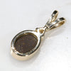 Natural Australian Boulder Opal and Diamond 18k Gold Pendant Code - PL38