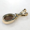 Natural Australian Boulder Opal and Diamond 18k Gold Pendant Code - PL33