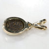 Natural Australian Boulder Opal and Diamond 18k Gold Pendant Code - PL30
