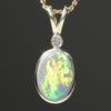 Australian Black Opal Gold Pendant