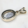 Natural Australian Opal and Diamond Gold Pendant Code - GPA148