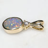 Natural Australian Boulder Opal and Diamond 18k Gold Pendant Code - PL35