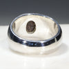 Silver Solid Opal Ring Rear View