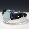 Natural Boulder Opal Mens Silver Ring -Size 13 Code-SM94