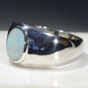 Natural Boulder Opal Mens Silver Ring -Size 13 Code-SM94