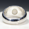 Natural Australian White Opal Mens Silver Ring -Size 11 Code-SM96