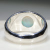 Natural Australian White Opal Mens Silver Ring -Size 10.5 Code-SM99