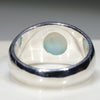 Natural Australian White Opal Mens Silver Ring -Size 10.5 Code-SM99