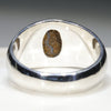 Silver Solid Opal ring Rear View