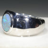 Natural Australian  Opal Mens Silver Ring -Size 11 Code-SM103