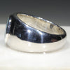 Natural Australian  Opal Mens Silver Ring -Size 11 Code-SM103
