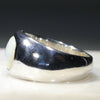 Natural Australian White Opal Mens Silver Ring -Size 10.5 Code-SM91