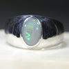 Natural Australian  Opal Mens Silver Ring -Size 13 Code-SM104