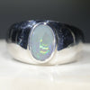 Natural Australian  Opal Mens Silver Ring -Size 13 Code-SM104